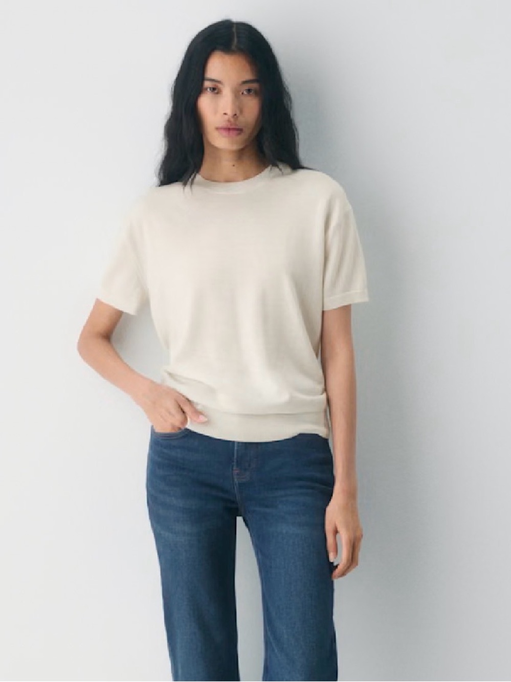 Aritzia Bare Merino Wool Crew T-Shirt